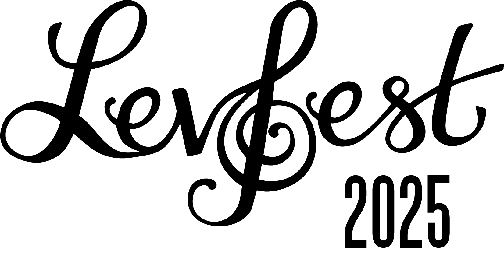 LevFest Logo 2025 Black