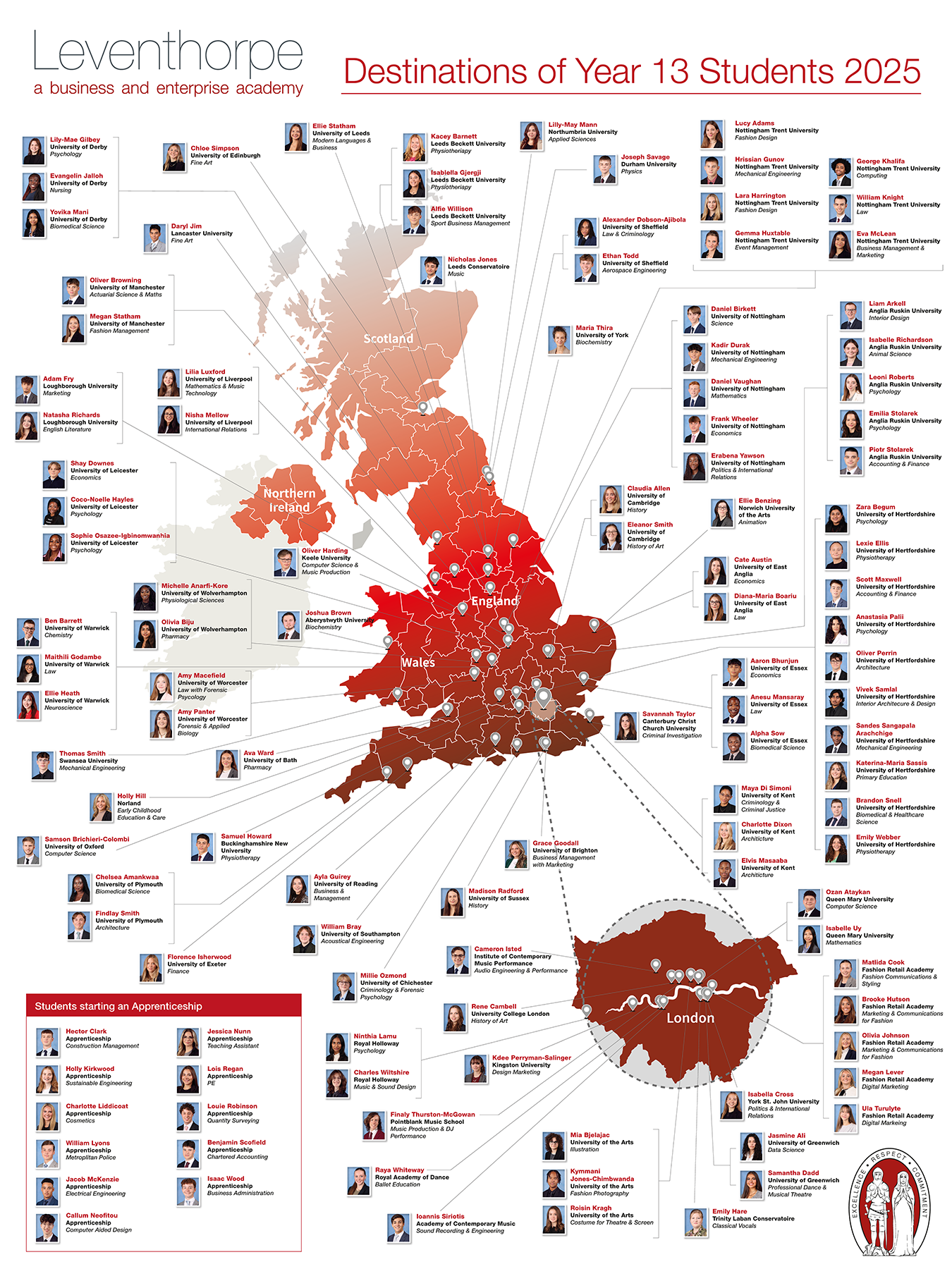Destinations Map 2025 for Web